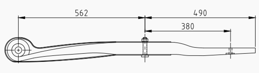 Trailer Rear Spring 15156 for SCHMITZ