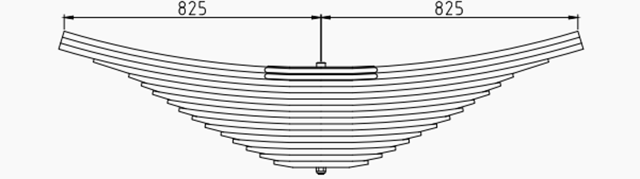 Rear Spring 81434026526 for MAN
