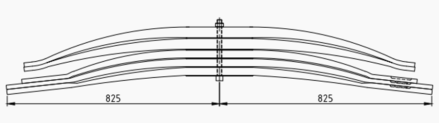 Rear Spring 81434026681 81434026602 81434026603 81434026604 for MAN