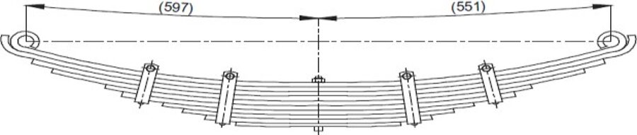 Front Spring 7M88007 for BMC LEVEND (57x7)