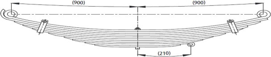 Front Spring for MAN 33 423