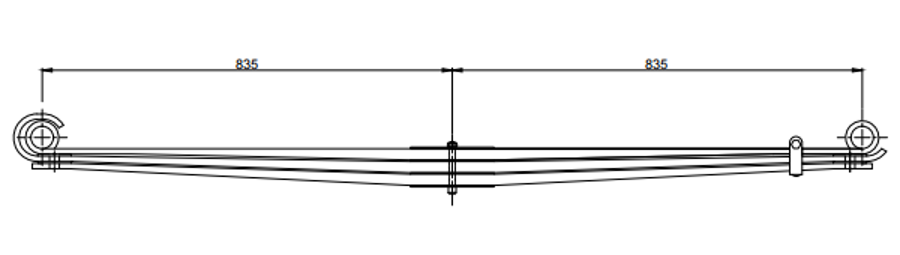 Rear Spring 99445139 for IVECO