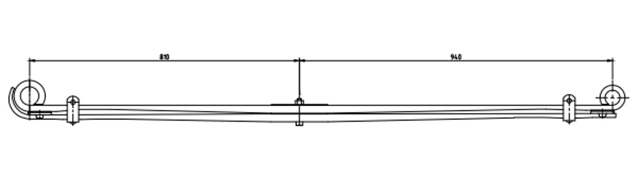 Front Spring 81434026161 for MAN