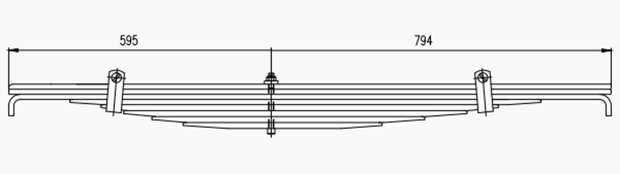 3rd Axle Spring A3753200505 for MERCEDES Wholesale