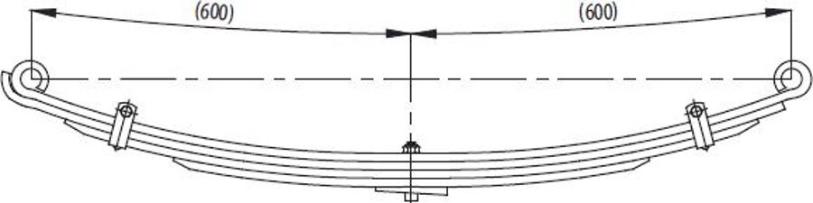 Front Spring TC110349 for TEMSA CANTER 511 3,5T