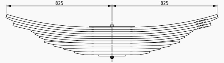 Rear Spring 81434026725 for MAN