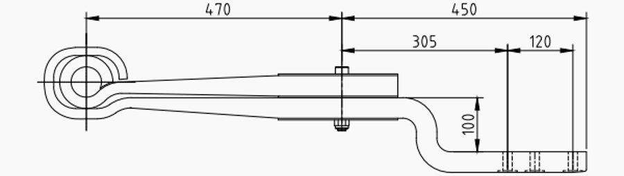 Trailer Rear Spring 508212430 for BPW