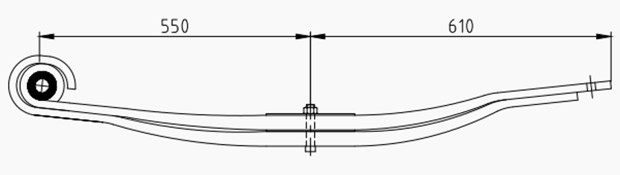 Trailer Rear Spring 508204151 for BPW