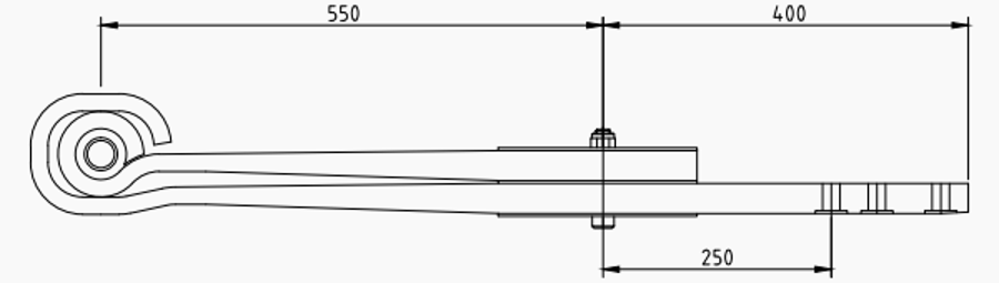 Trailer Rear Spring 508202280 for BPW