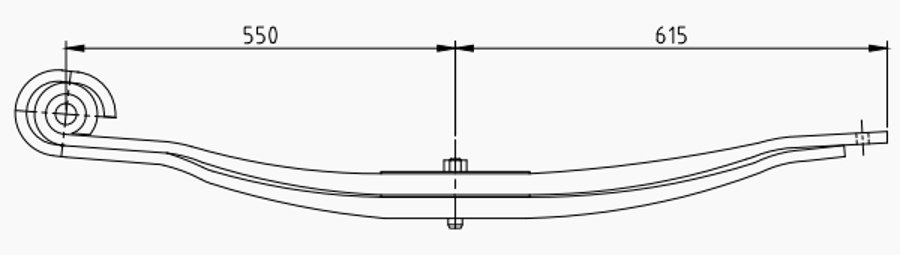 Trailer Rear Spring 508203401 for BPW