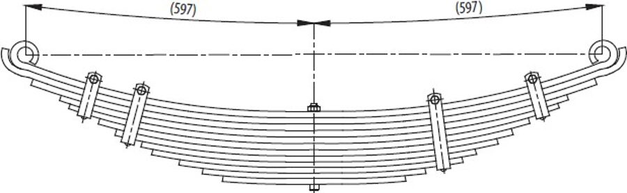 Rear Spring 7M65983 for BMC LEVEND 3.0