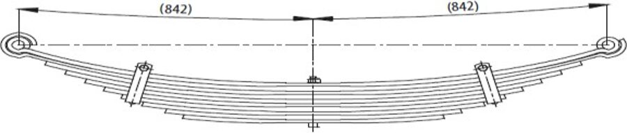 Front Spring 93CT5310AC for FORD CARGO 2517 YM