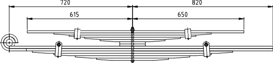 Rear Spring 90CT5560AA for FORD