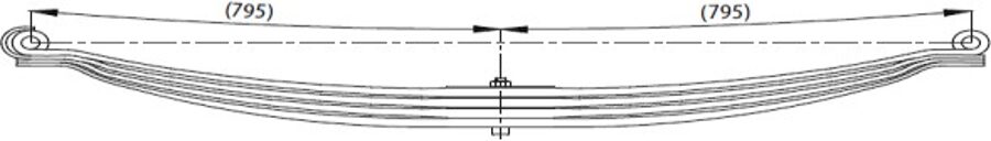 Front Spring 90x23/25 for RENAULT  KERAX 520-42