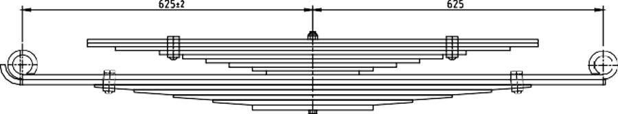 Rear Spring 8970732251 for ISUZU