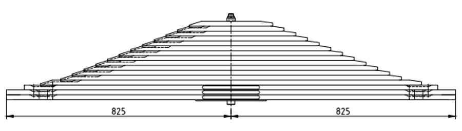 Rear Spring 81434026648 for MAN
