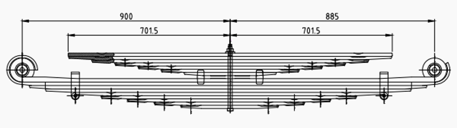 Rear Spring A3753200108 for MERCEDES Wholesale
