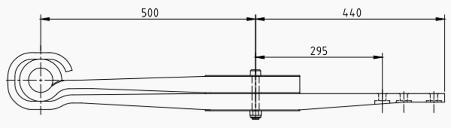 Trailer Rear Spring 508212160 for BPW