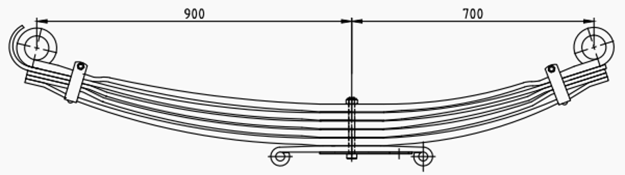 Front Spring 81434026178 for MAN