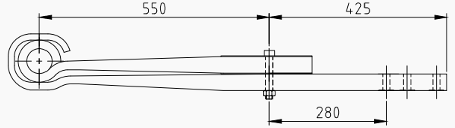 Trailer Rear Spring 508202750 for BPW