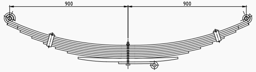 Front Spring 81434026017 for MAN
