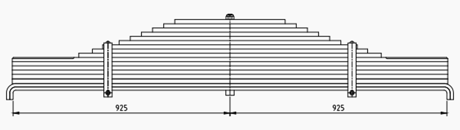 Trailer Rear Spring 508108130 for BPW