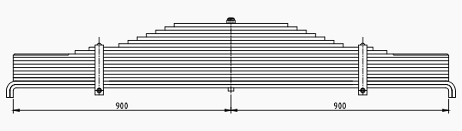 Trailer Rear Spring 508108040 for BPW