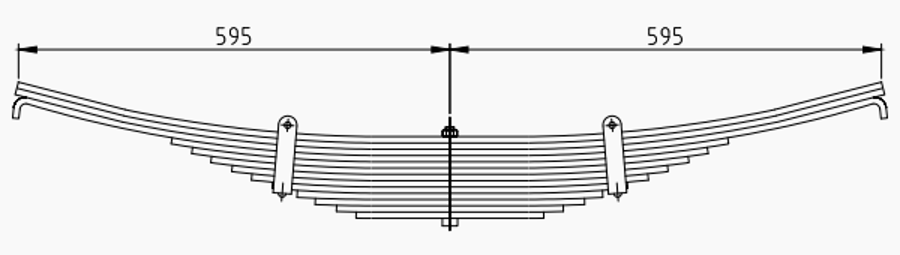Trailer Rear Spring 508203020 for BPW
