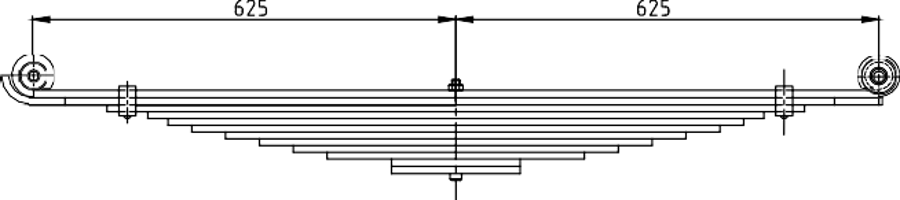 Rear Spring 3777781040 3777704351 3777704352 for ISUZU