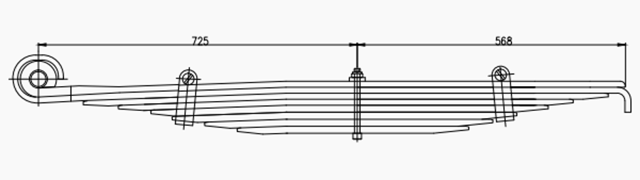 Rear Spring A3753200305 A375320000504 for MERCEDES Wholesale
