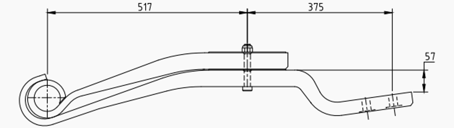 Trailer Rear Spring 3149004200 3149004201 3155103500 3155103501 for DORSE