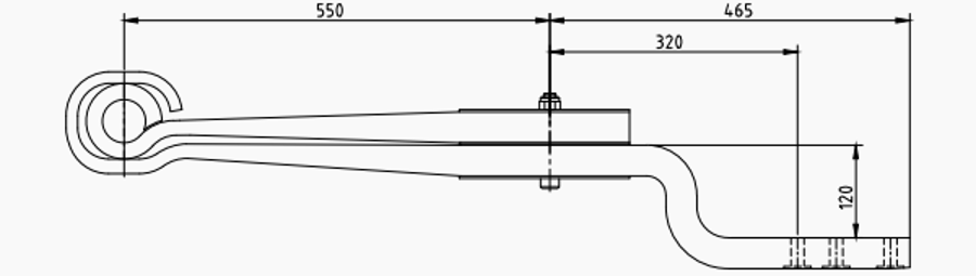 Trailer Rear Spring 508213240 for BPW