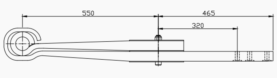 Trailer Rear Spring 508212830 for BPW