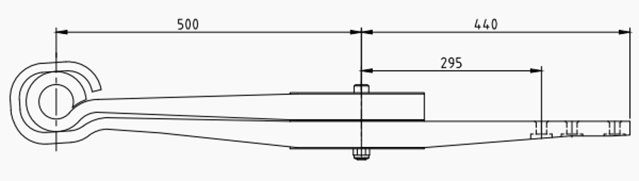 Trailer Rear Spring 508213360 for BPW
