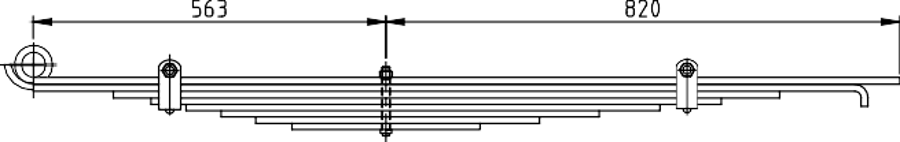 3rd Axle Spring GCT5560CA for FORD