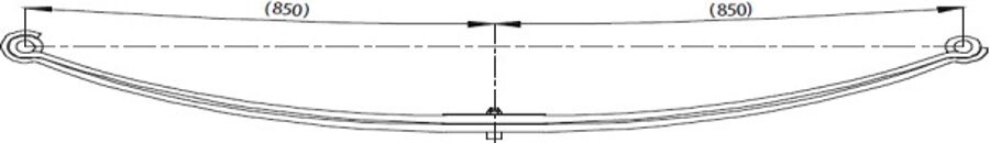 Front Spring 70x23 for IVECO EUROBUS