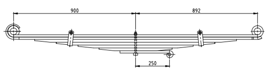 Front Spring 98182385 for IVECO