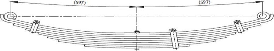 Rear Spring M4C2033/M4C2033 for BMC LEVEND