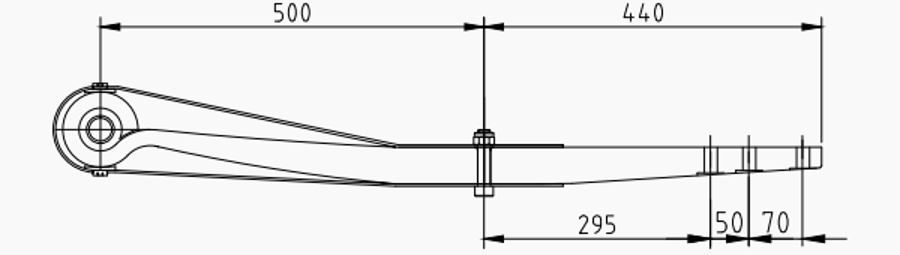 Trailer Rear Spring 508213080 for BPW 