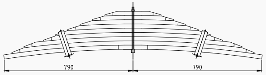 Rear Spring 257624 for VOLVO