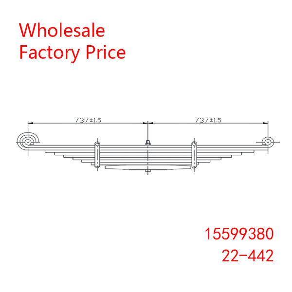 15599380, 22-442 GM Chevrolet/ GMC Medium Duty Vehicle Front Leaf Spring Wholesale