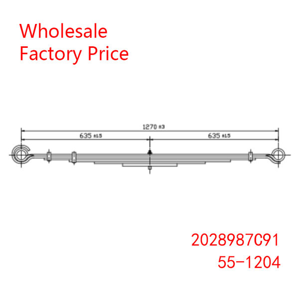 2028987C91, 55-1204 Navistar Heavy Duty Vehicle Front Axle Leaf Spring Wholesale