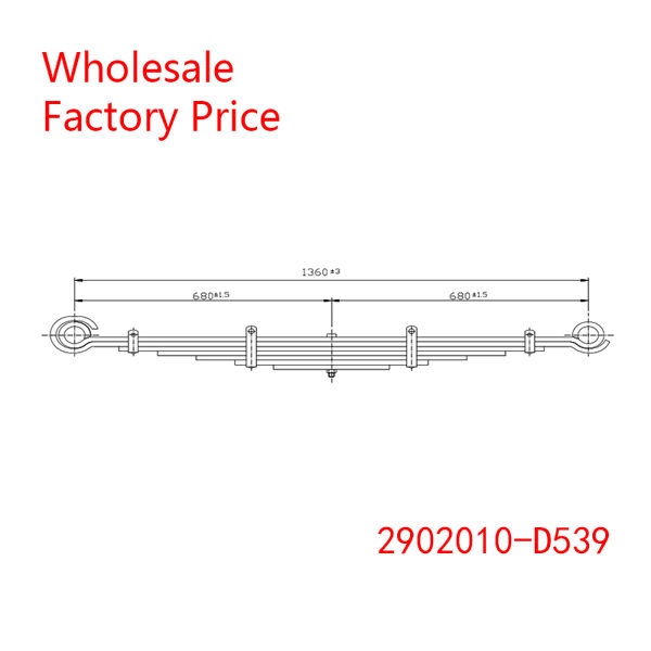 2902010-D539 FAW Tiger Medium Duty Vehicle Front Leaf Spring Wholesale