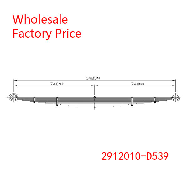 2912010-D539 FAW Tiger Medium Duty Vehicle Front Leaf Spring Wholesale