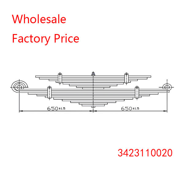 3423110020 For Daewoo Prima Heavy Duty Vehicle Rear Axle Leaf Spring Wholesale