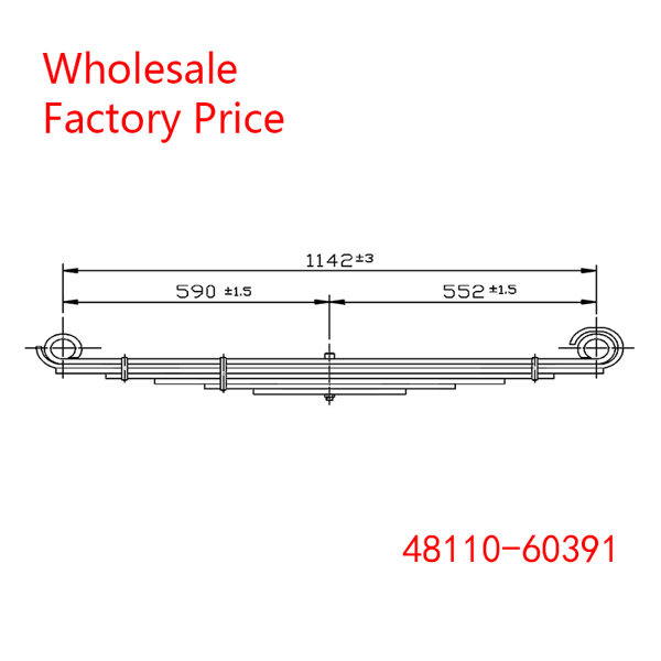 48110-60391  Toyota Land Cruiser rear axle leaf spring arm Wholesale