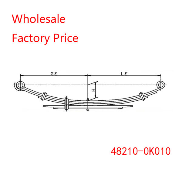 48210-0K010 For Toyota Rear Axle Leaf Spring Wholesale