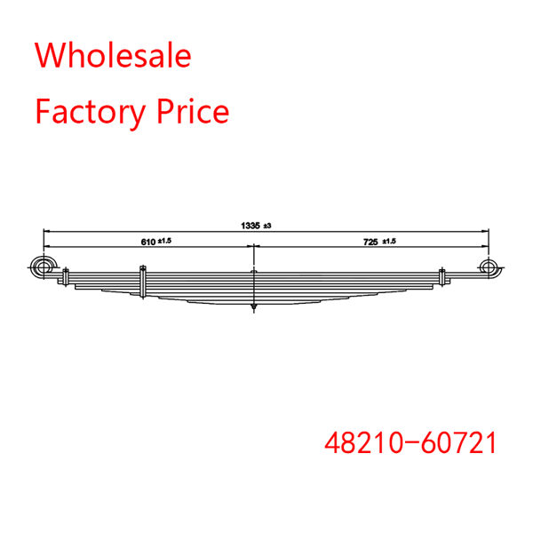 48210-60721 For Toyota Land Cruiser Light Duty Vehicle Rear Axle Spring Wholesale