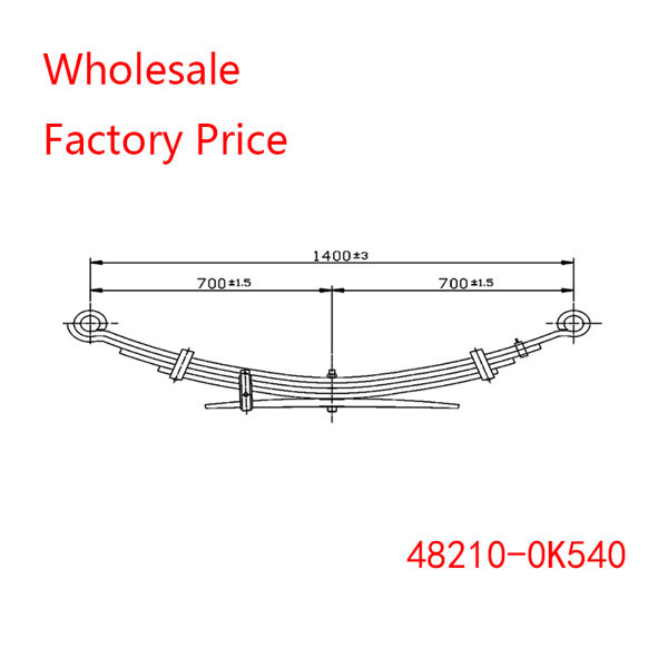 48210-0K540 For TOYOTA Rear Axle Leaf Spring Wholesale