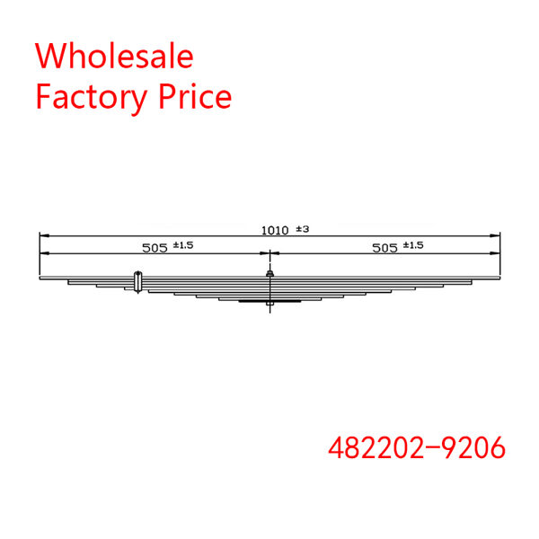 482202-9206 For Toyota Heavy Duty Vehicle Rear Axle Leaf Spring Wholesale